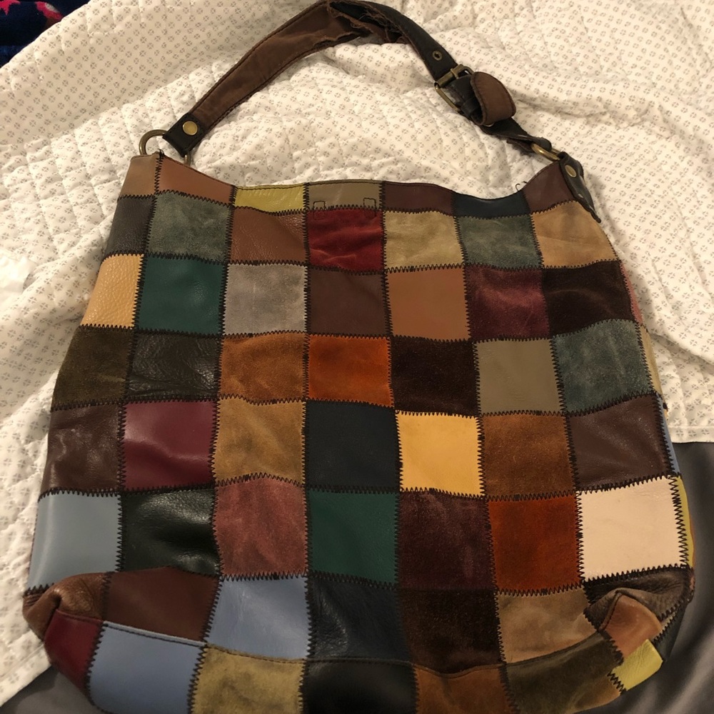 Lucky Brand patched bag